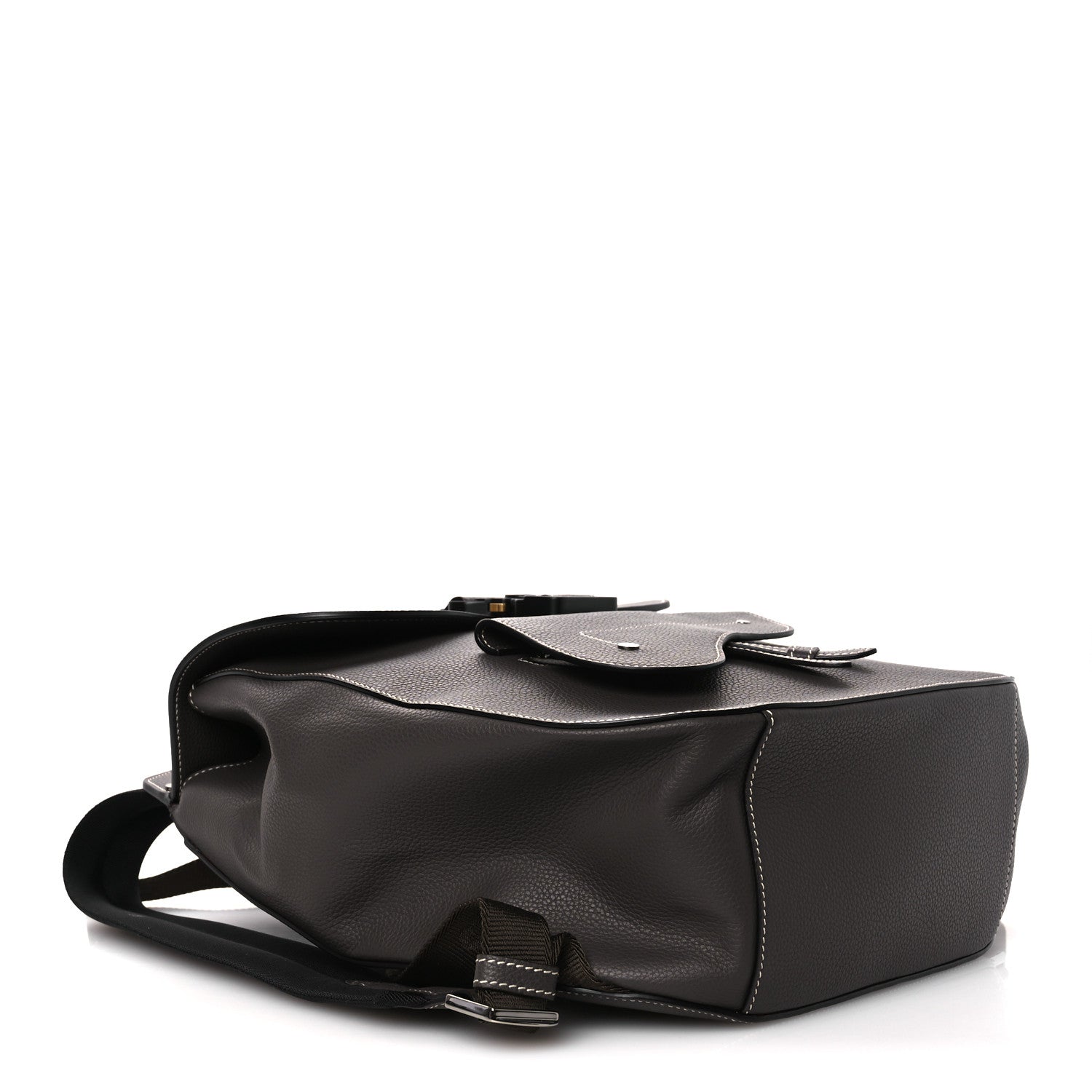 Christian Dior Grained Calfskin Maxi Gallop Sling Bag Grey 1875983