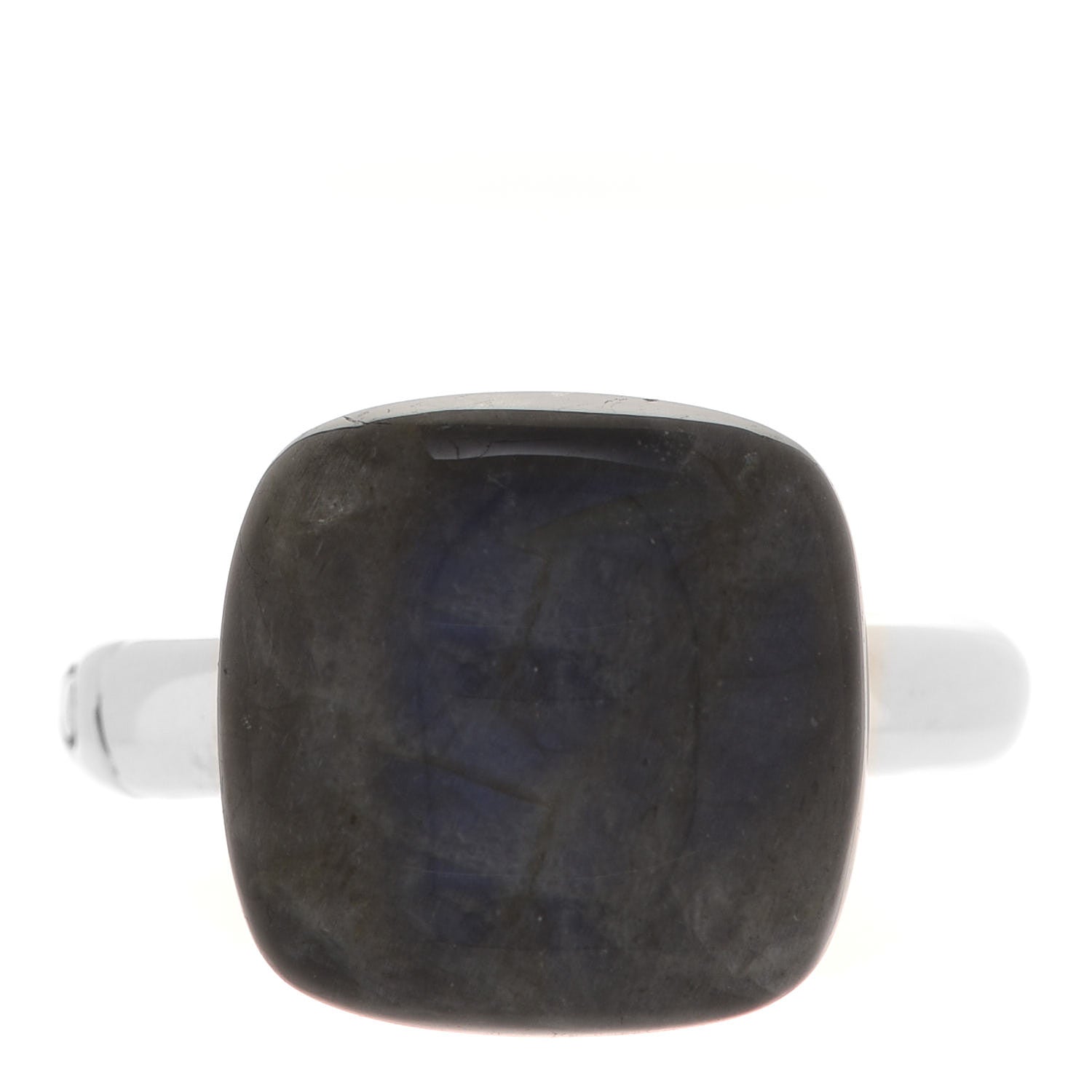 John Hardy Sterling Silver Blue Labradorite Bamboo Orb Ring 54 7 2 of 5