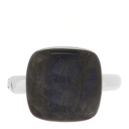 John Hardy Sterling Silver Blue Labradorite Bamboo Orb Ring 54 7 2 of 5