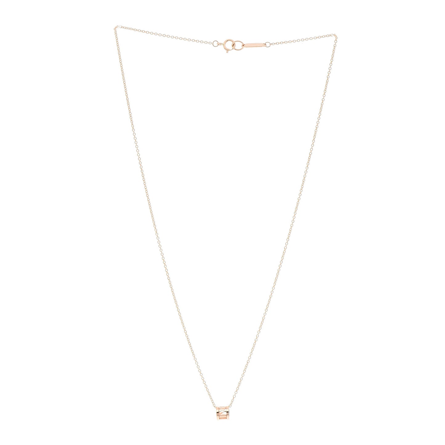 18K Rose Gold Atlas Open Pendant Necklace