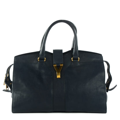 Saint Laurent Sheepskin Medium Cabas Chyc Navy 1 of 7