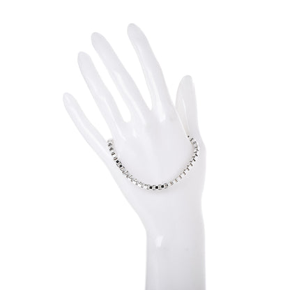 Tiffany Sterling Silver 4mm Venetian Link Bracelet 2 of 6