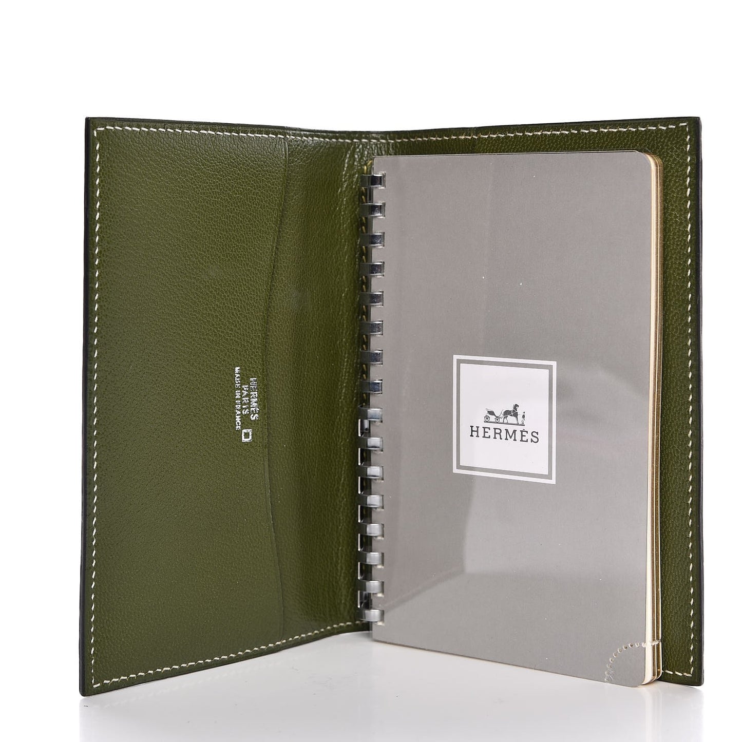 Matte Alligator Globe Trotter Agenda Cover Vert Olive