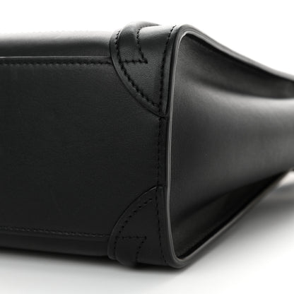 Celine Smooth Calfskin Nano Luggage Black 10 of 14