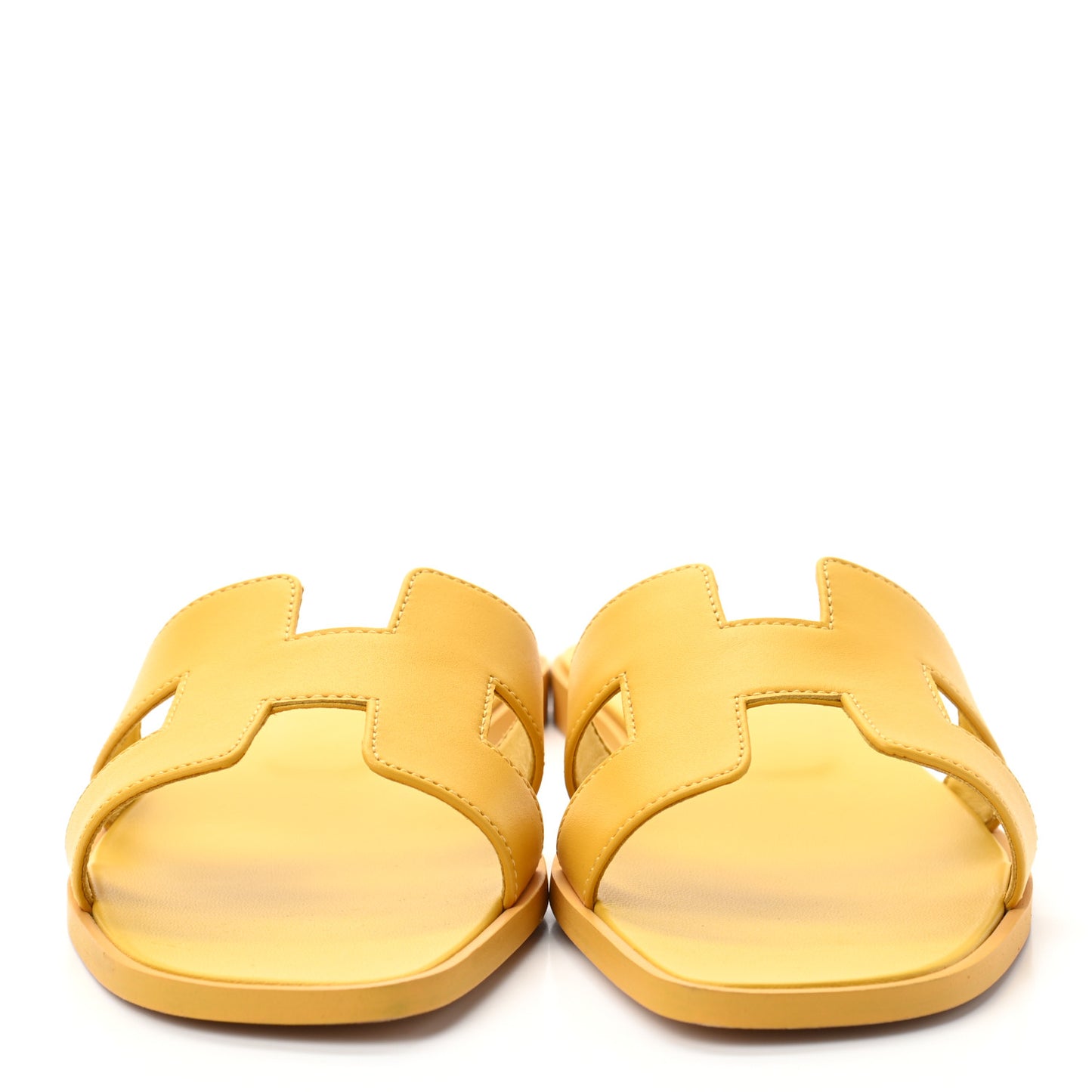 Box Calfskin Oran Sandals 40 Jaune Citron