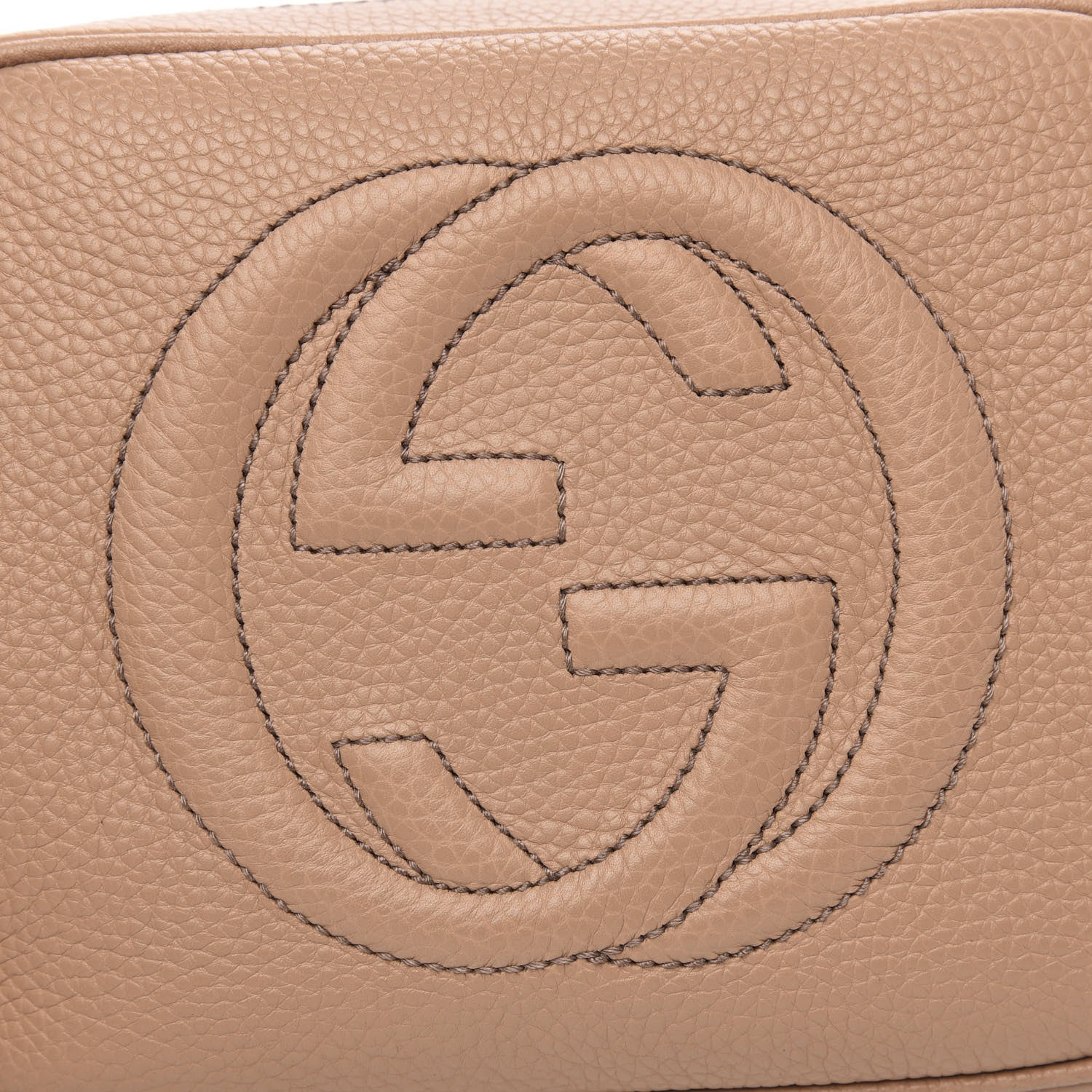 Gucci Pebbled Calfskin Small Soho Disco Bag Camelia 8 of 10