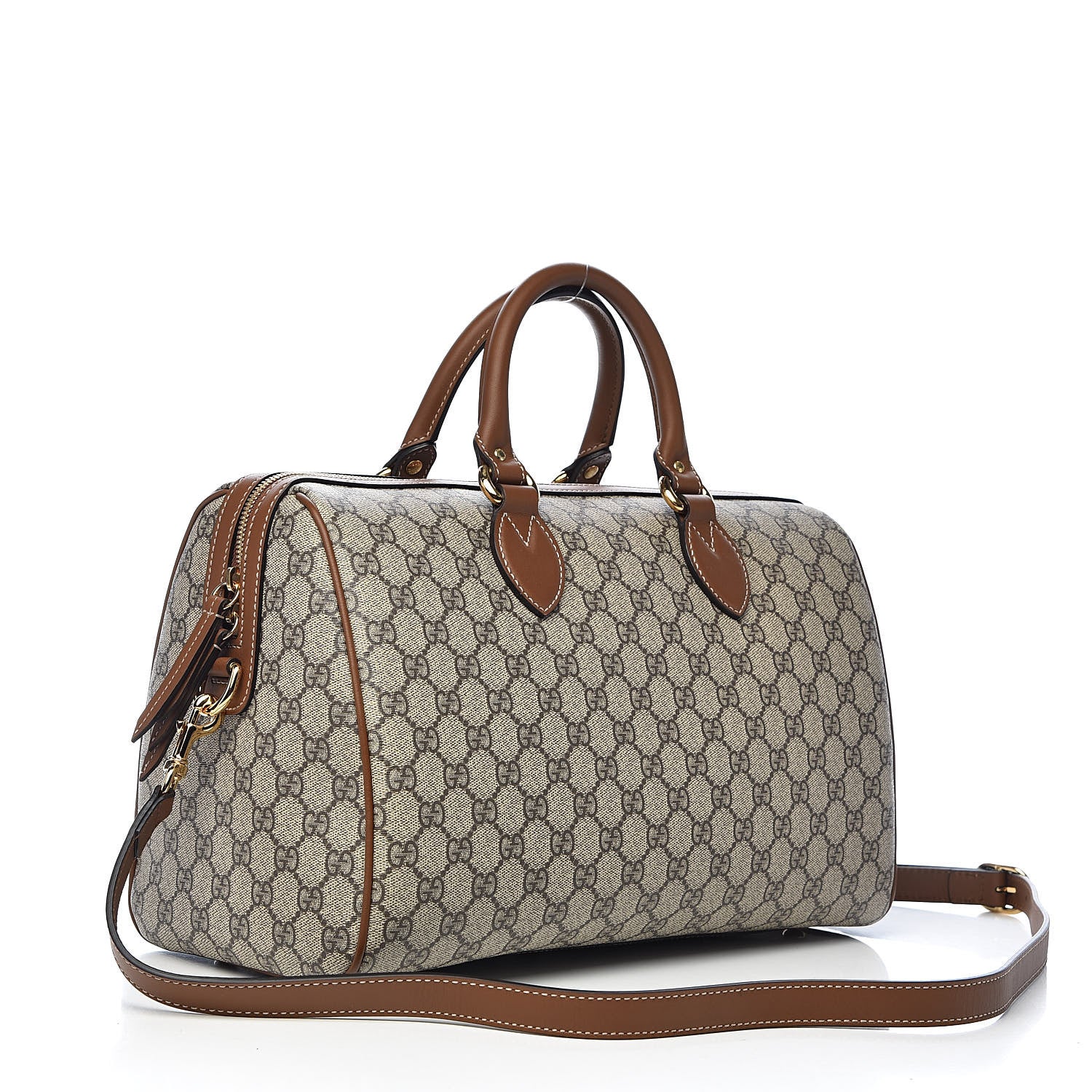 Gucci GG Supreme Monogram Blind for Love Embroidered Medium Boston Beige Tuscany 3 of 11