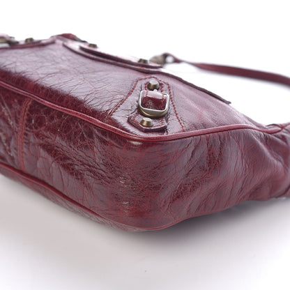 Balenciaga Agneau Classic Hardware Shoulder Bag Bordeaux 9 of 10
