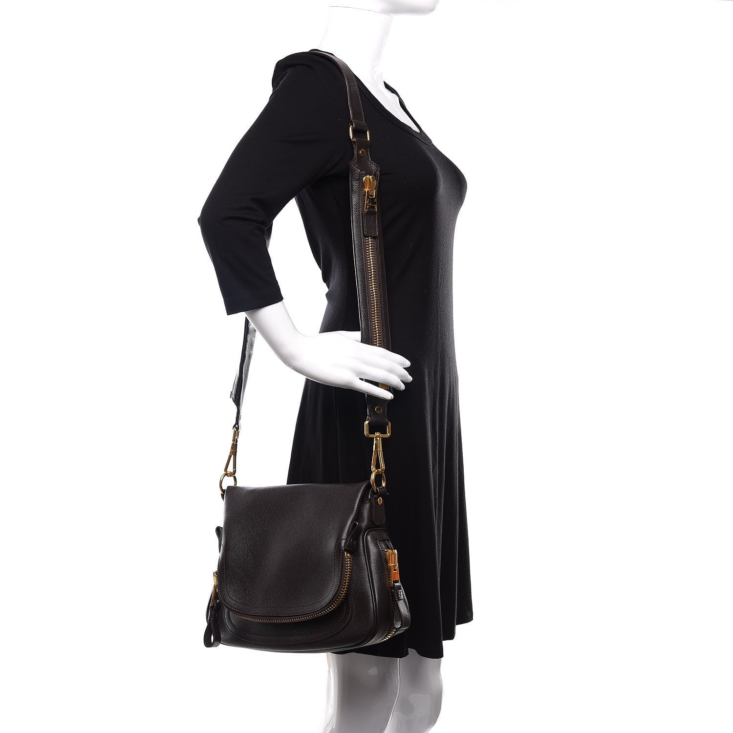 Tom Ford Pebbled Calfskin Medium Jennifer Brown 2 of 9