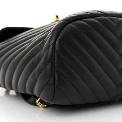 Chanel Calfskin Chevron Quilted Small Urban Spirit Backpack Black 9 of 11