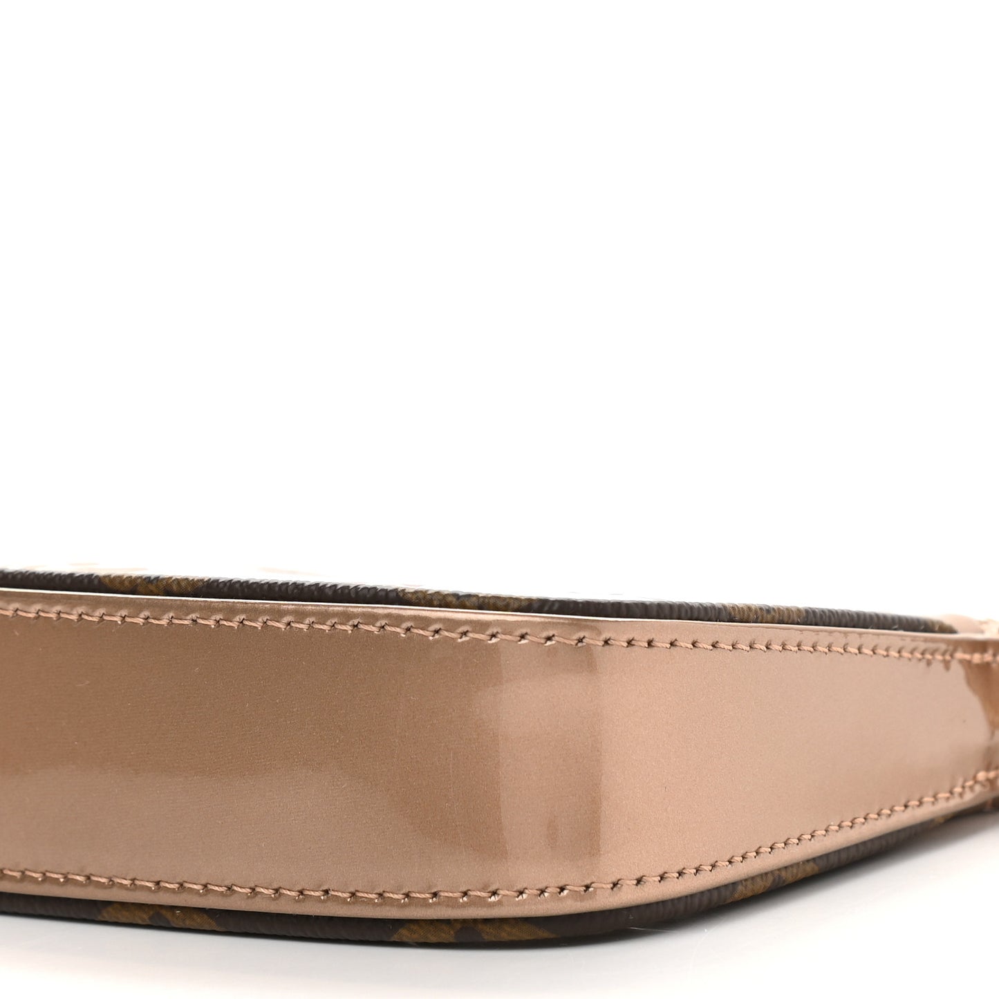 Metallic Vernis Mini Pochette Accessories Rose Gold