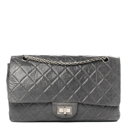 Chanel Aged Calfskin Quilted 50th Anniversary 2.55 Reissue 227 Flap Grey 1 of 13
