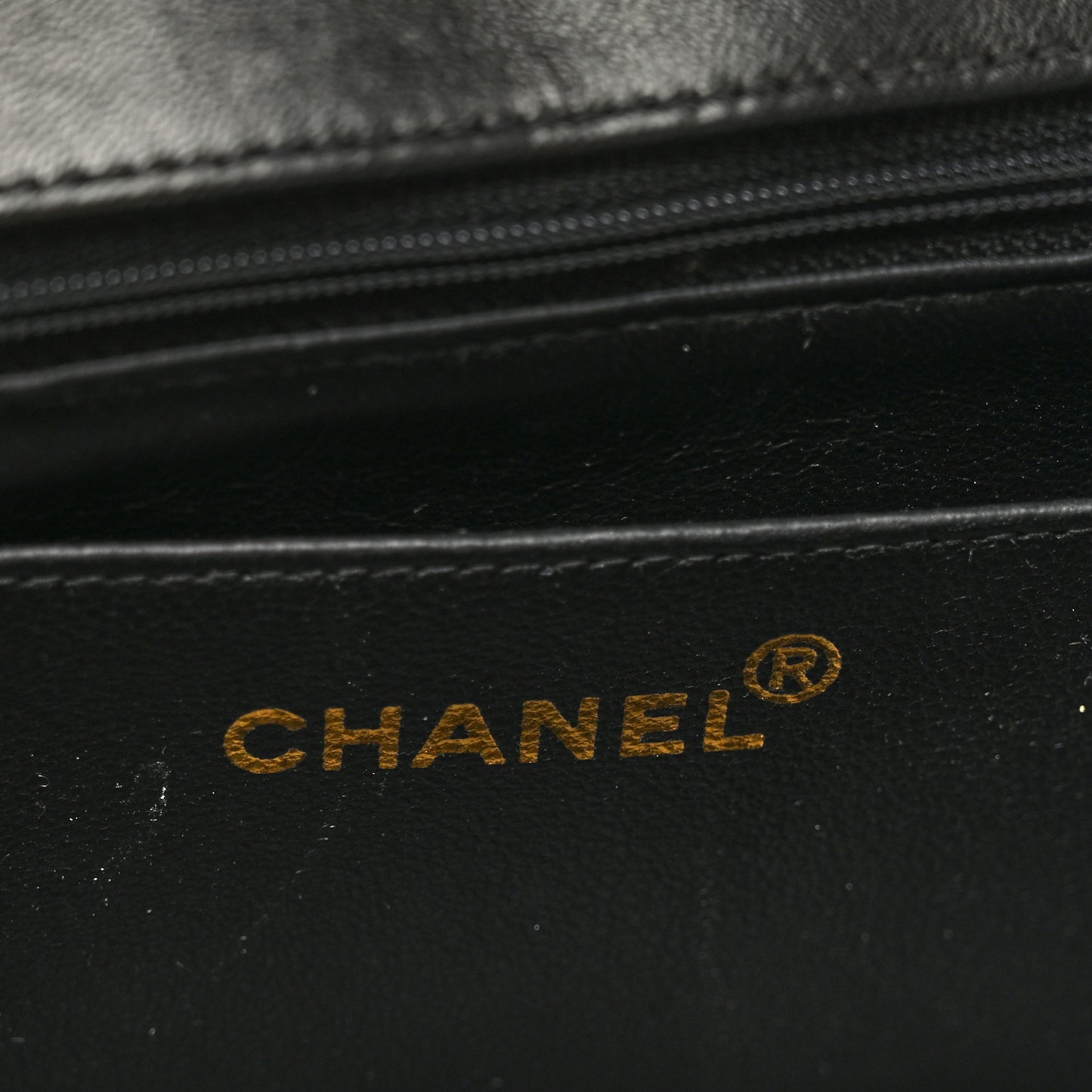 Lambskin Quilted Small Single Flap Black