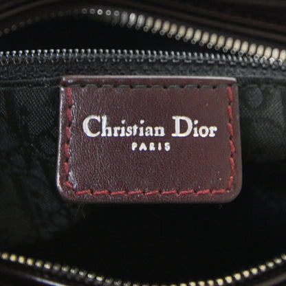 Christian Dior Leather Cannage Large Lady Dior Burgundy 7 of 8