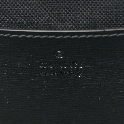 Gucci GG Supreme Monogram Azalea Calfskin Retro Interlocking G Shoulder Bag Black 6 of 10