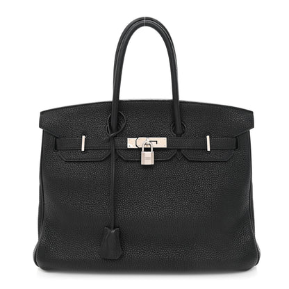 Hermes Taurillon Clemence Birkin 35 Black 1 of 13