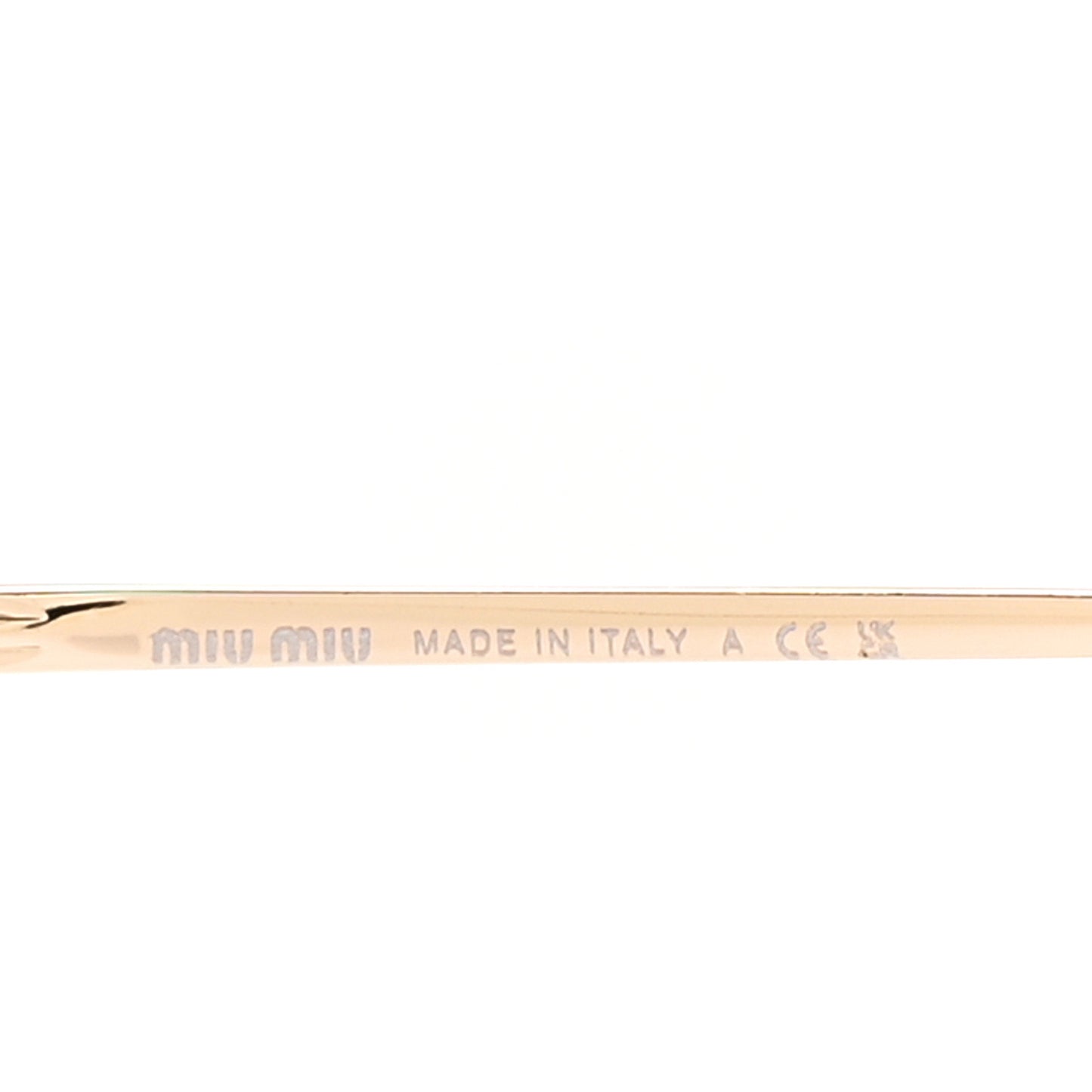 Metal Oval Sunglasses SMU52Y Gold