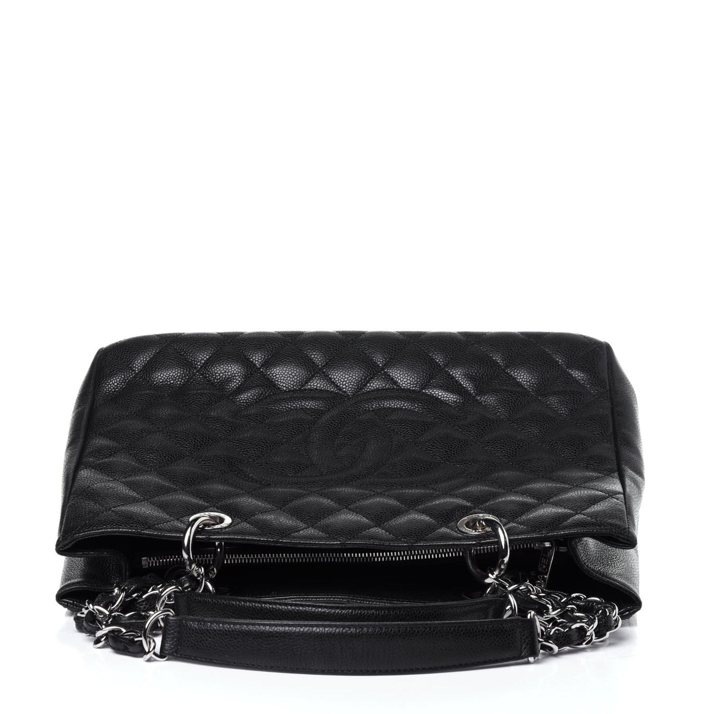 Caviar Quilted Grand Shopping Tote GST Black