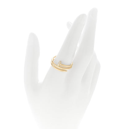 Cartier 18K Yellow Gold Diamond Double Juste Un Clou Ring 58 8.25 2 of 6