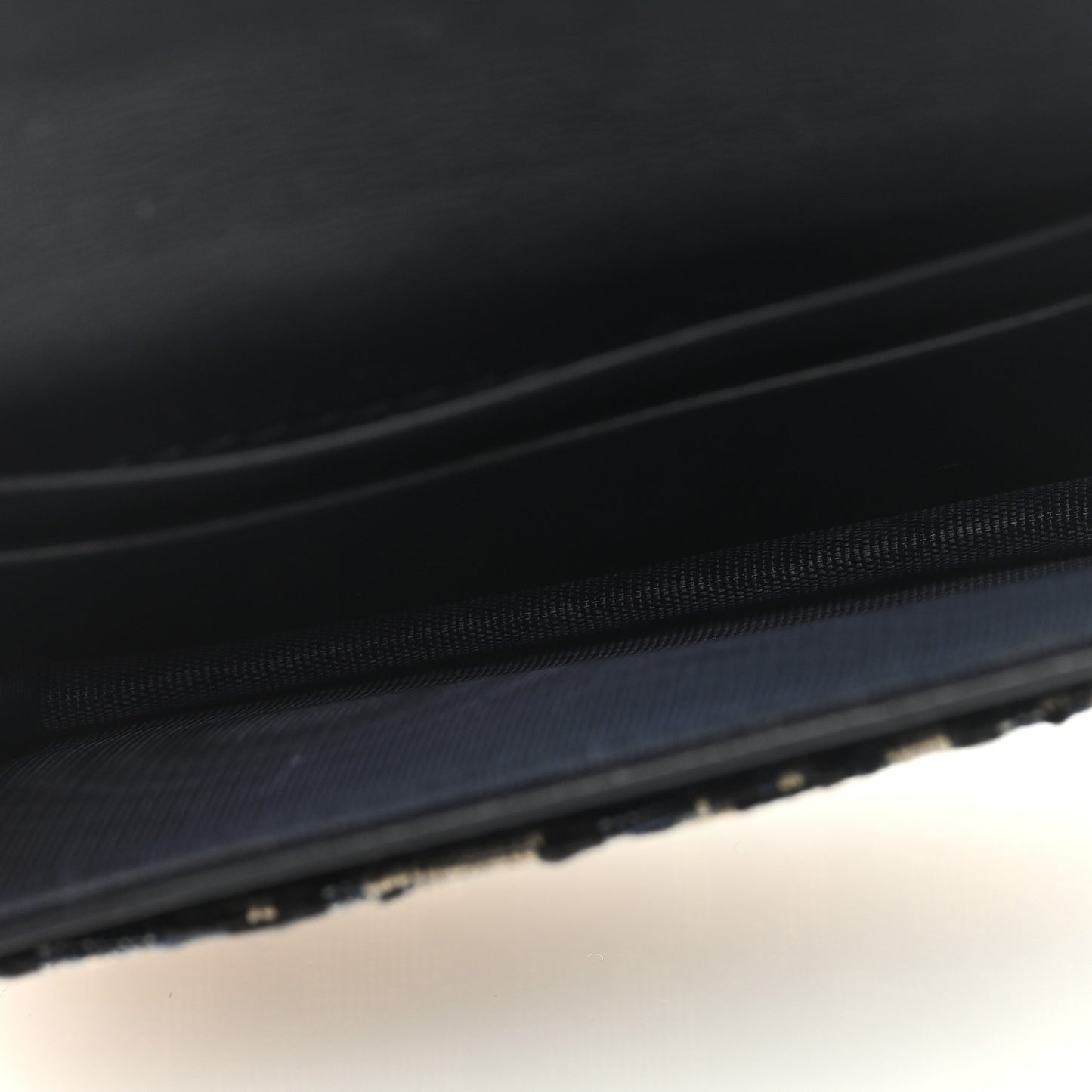 Oblique Saddle Card Holder Blue