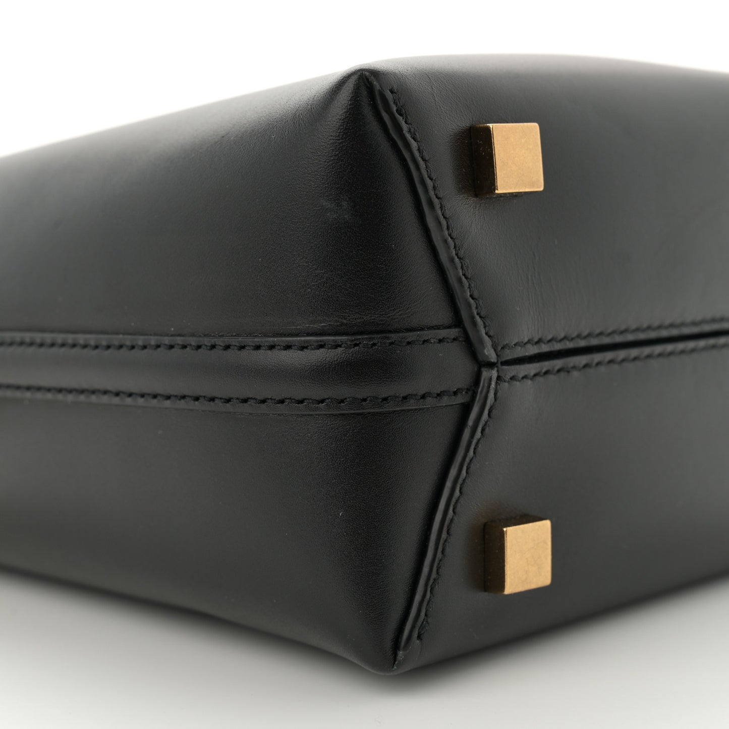 Shiny Calfskin Le 37 Mini Bucket Bag Black