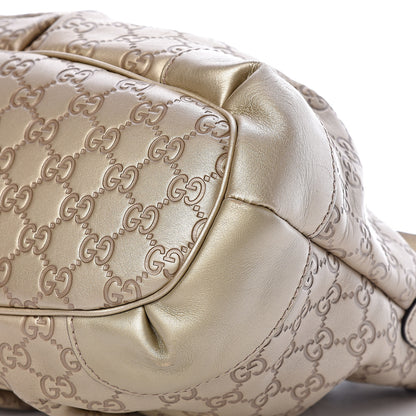 Gucci Metallic Soft Guccissima Medium Sukey Top Handle Bag Champagne 10 of 10