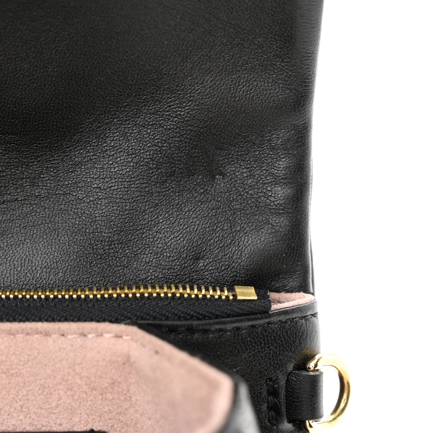 Louis Vuitton Lambskin Embossed Monogram Pochette Coussin Black 10 of 14