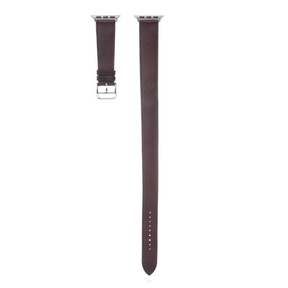Hermes Swift 38mm Apple Watch Double Tour Band Bordeaux 1 of 9