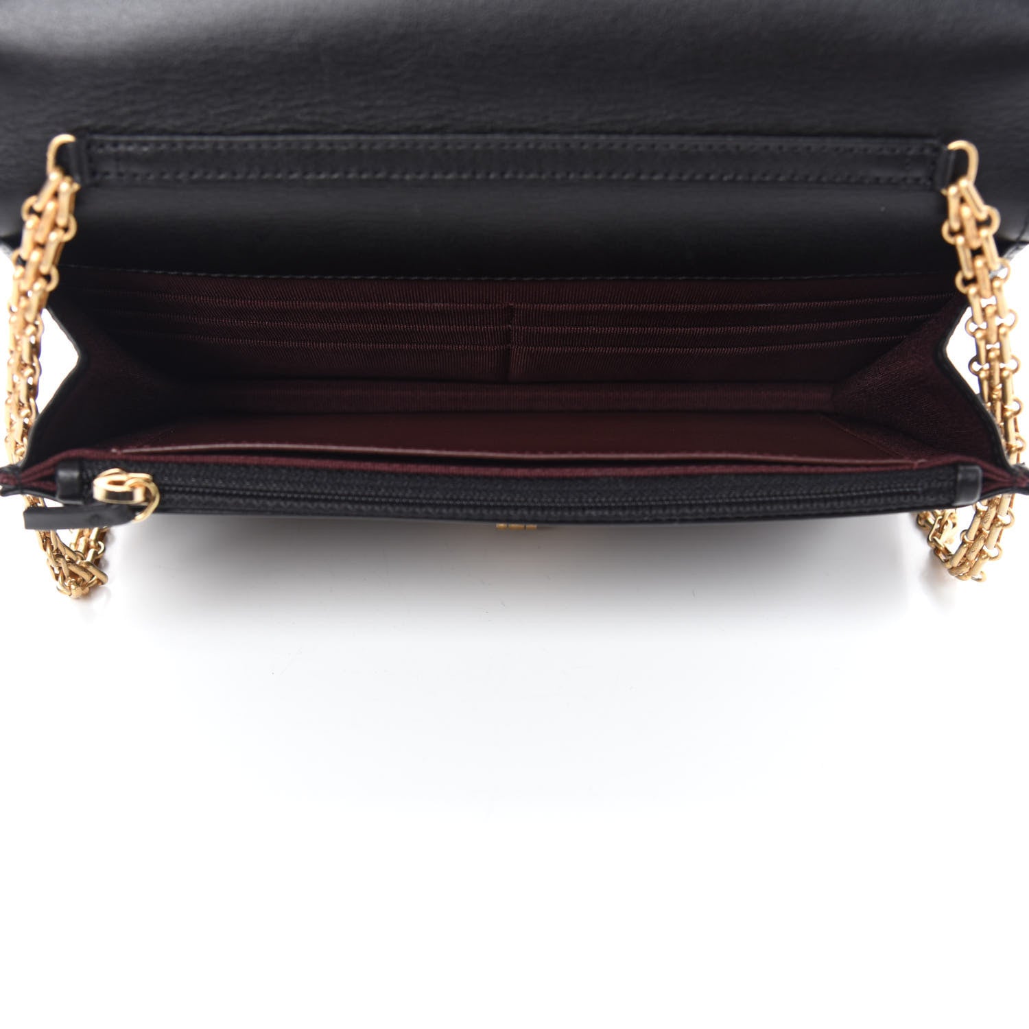 Chanel Aged Calfskin Quilted Reissue Wallet On Chain WOC Black 5 of 12