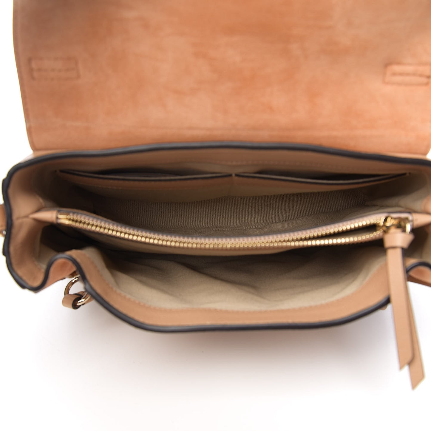 Calfskin Small Faye Day Shoulder Bag Blush Nude