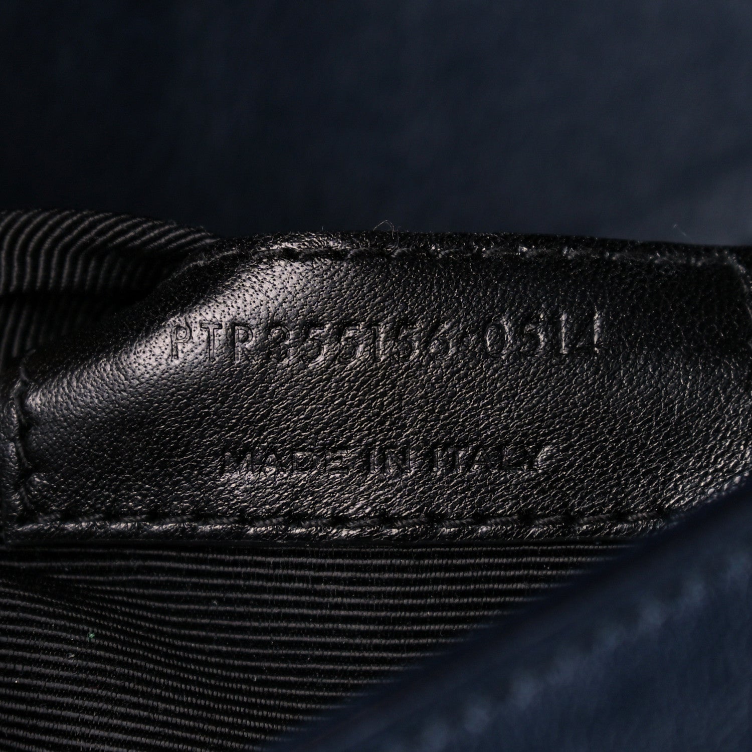 Saint Laurent Calfskin Medium Moujik Top Handle Bag Navy 6 of 12