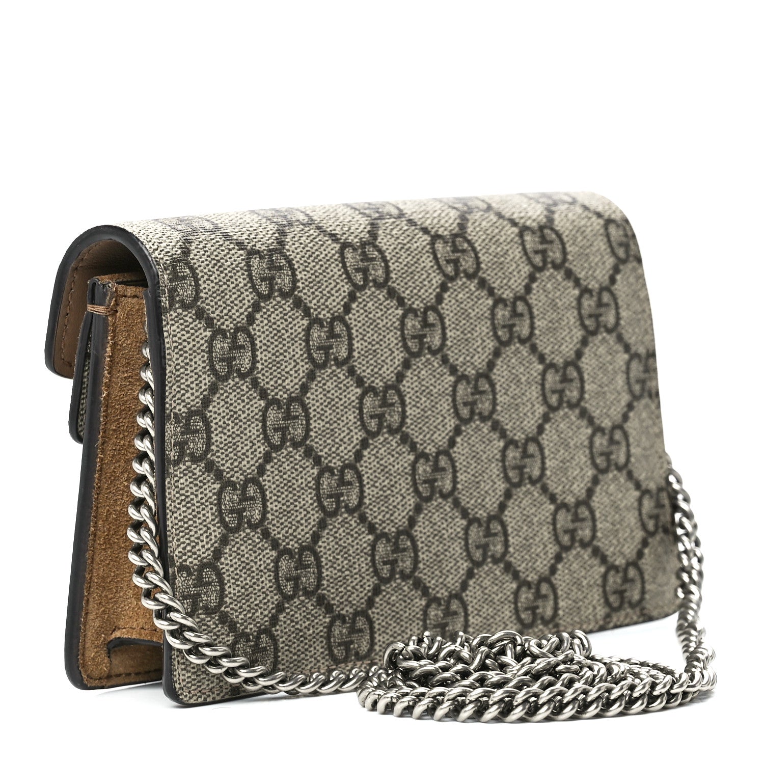 Gucci GG Supreme Monogram Super Mini Dionysus Shoulder Bag Taupe 3 of 10