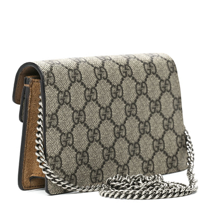 Gucci GG Supreme Monogram Super Mini Dionysus Shoulder Bag Taupe 3 of 10