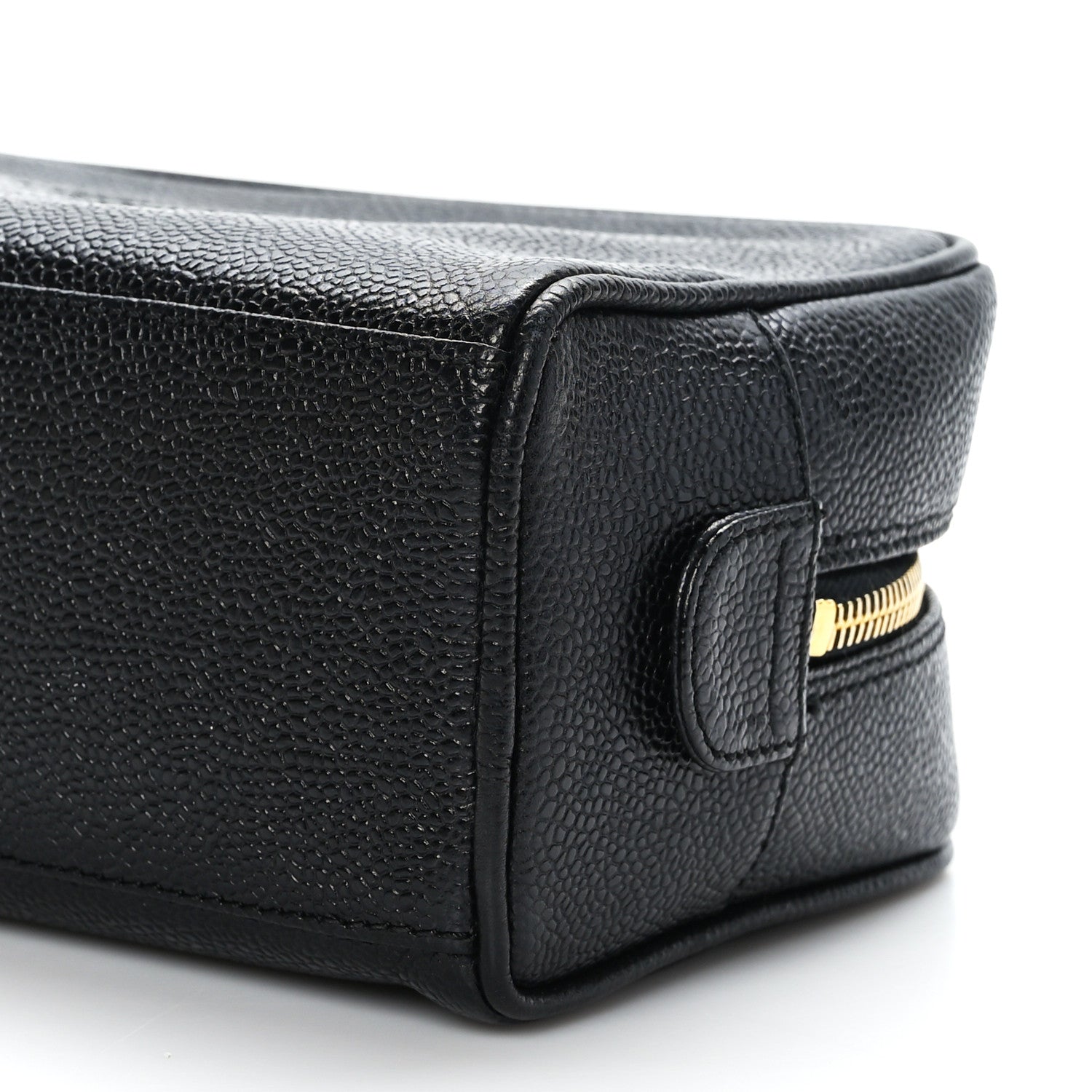 Chanel Caviar Timeless CC Cosmetic Pouch Bag Black 9 of 11
