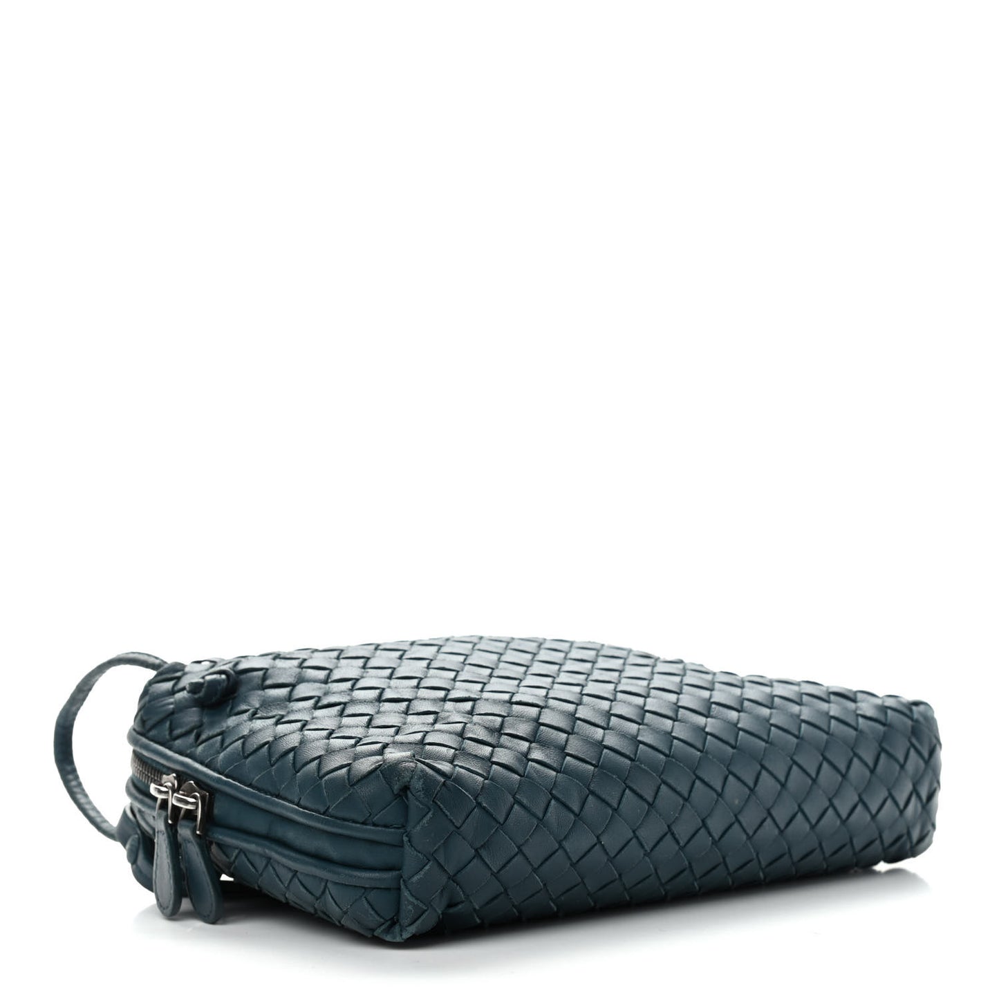 Nappa Intrecciato Nodini Crossbody Messenger Green