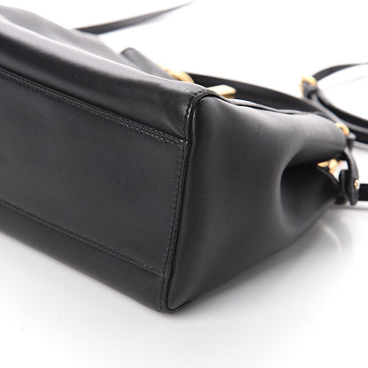 Fendi Nappa Mini Peekaboo Iconic Satchel Black 8 of 8