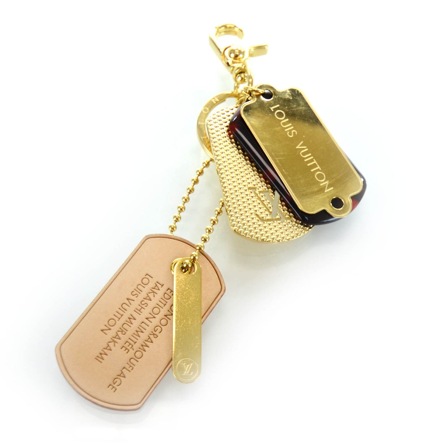 Monogramouflage Bag Charm Red