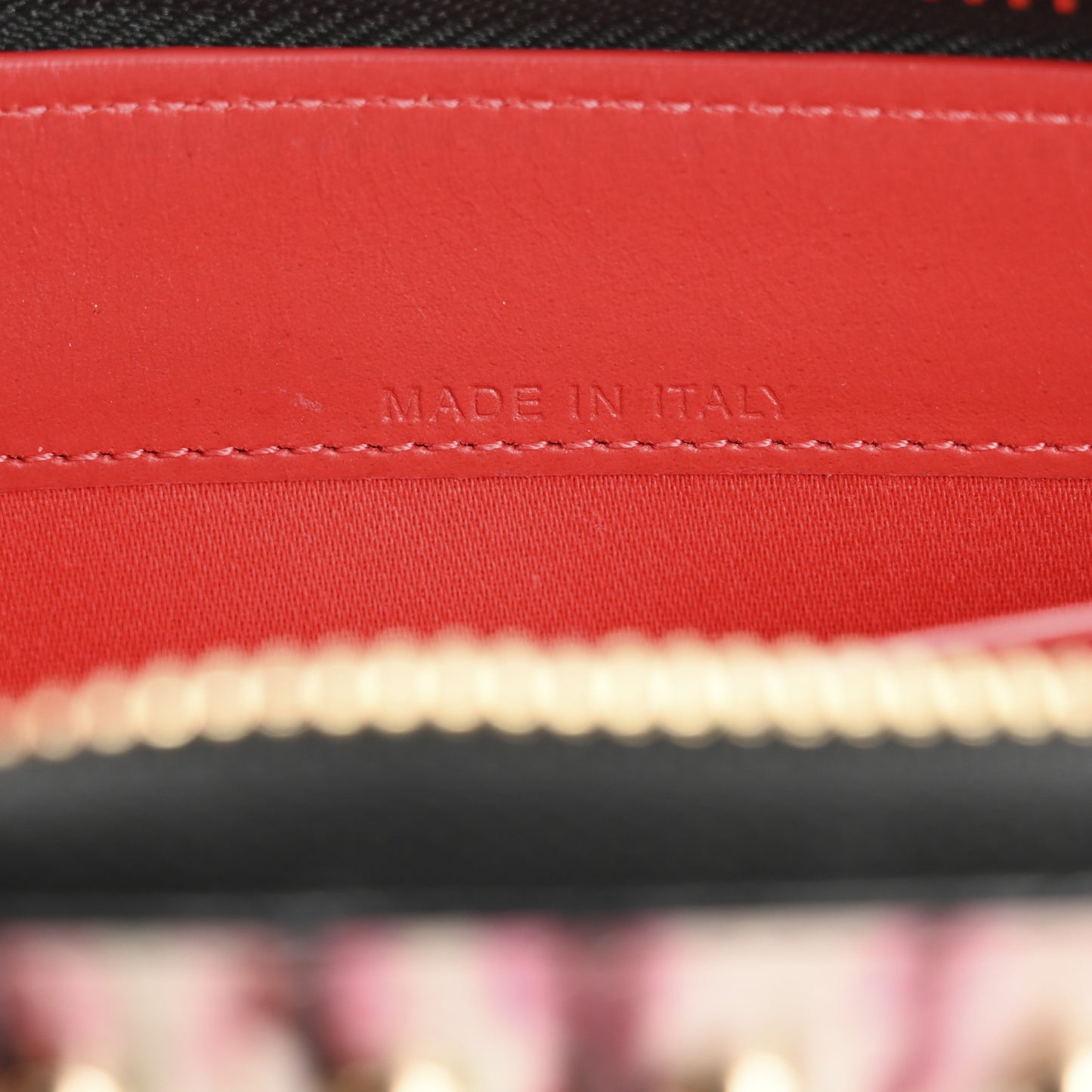 Patent Bazin Spikes Panettone Zip Wallet Pompadour