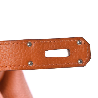 Hermes Taurillon Clemence JPG Birkin 42 Orange 7 of 12