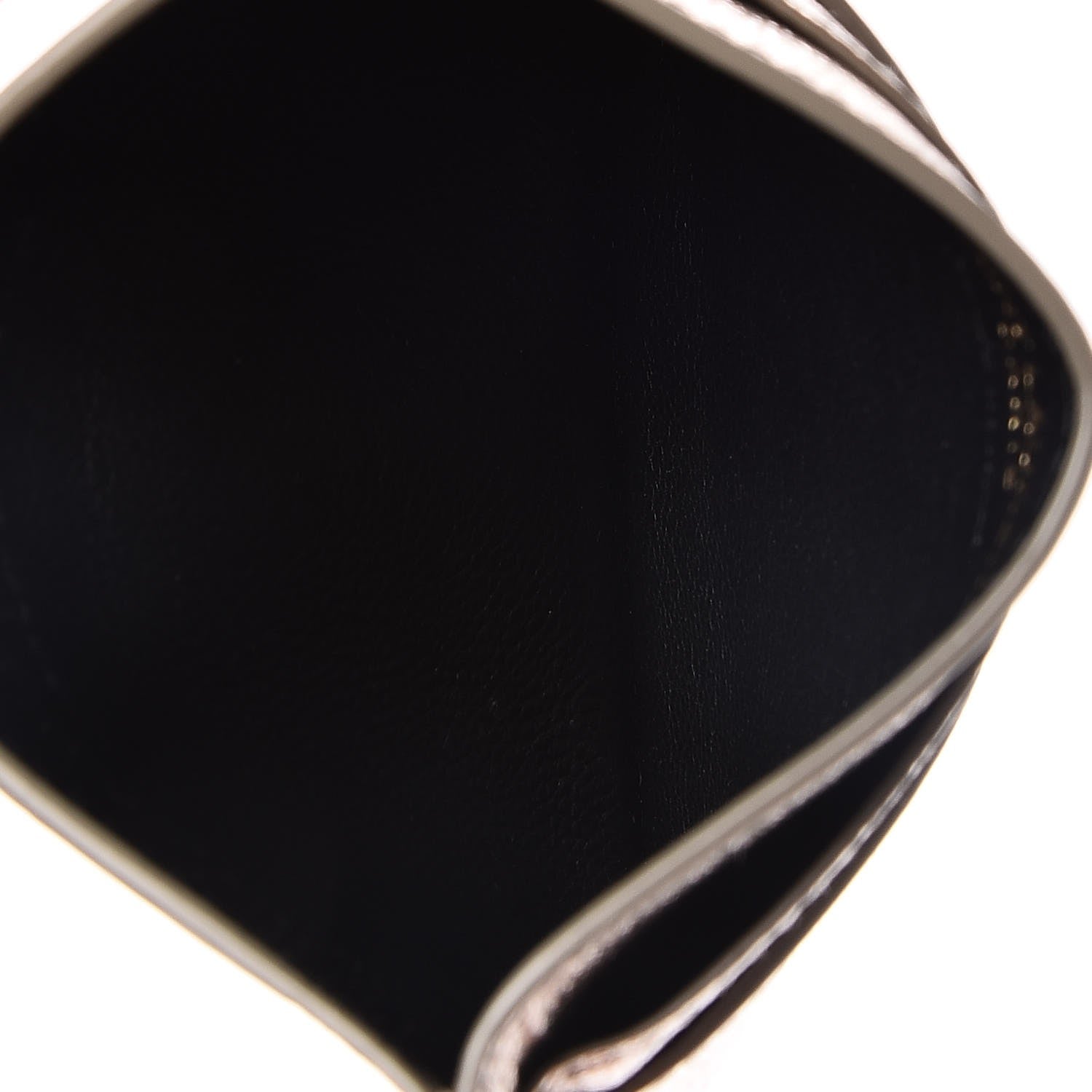 Saint Laurent Metallic Calfskin Monogram Credit Card Case Gold 5 of 8