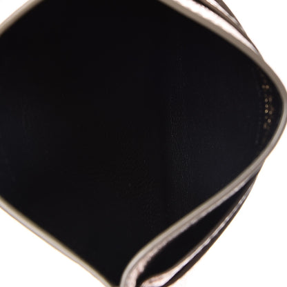 Saint Laurent Metallic Calfskin Monogram Credit Card Case Gold 5 of 8