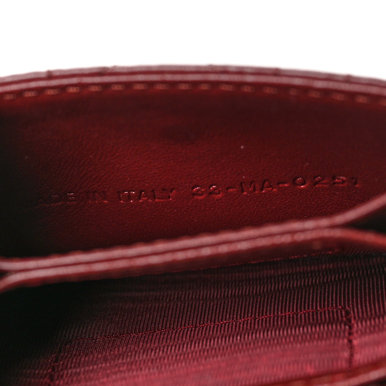 Christian Dior Lambskin Cannage Lady Dior 5-Gusset Card Holder Red 7 of 8