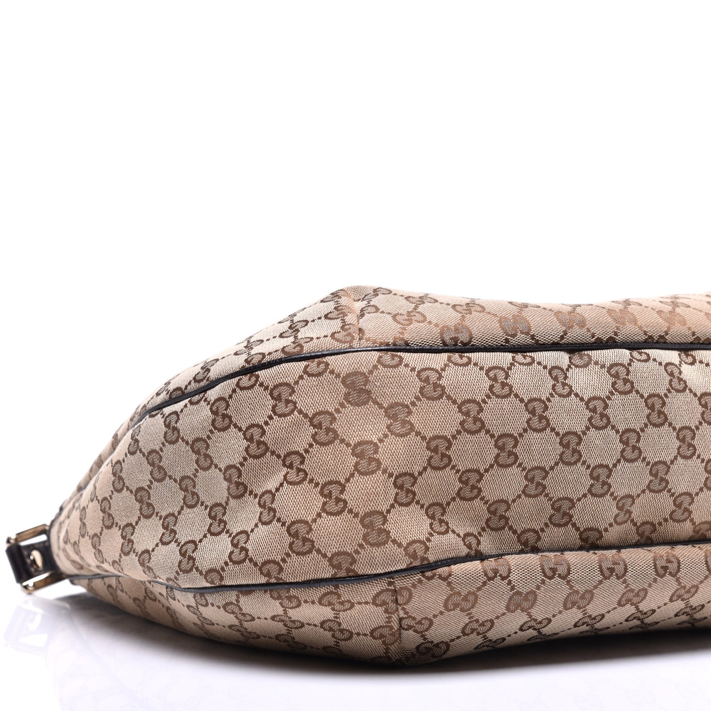 Monogram Large New Ladies Web Hobo Dark Brown