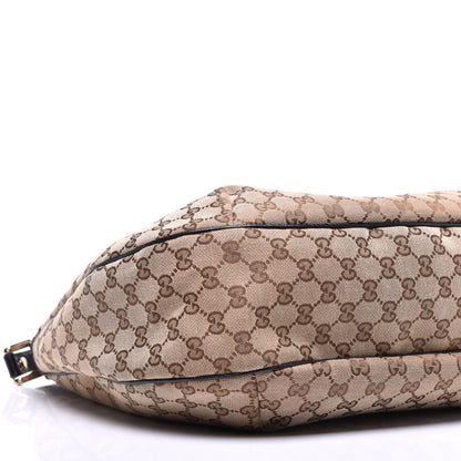 Gucci Monogram Large New Ladies Web Hobo Dark Brown 7 of 11