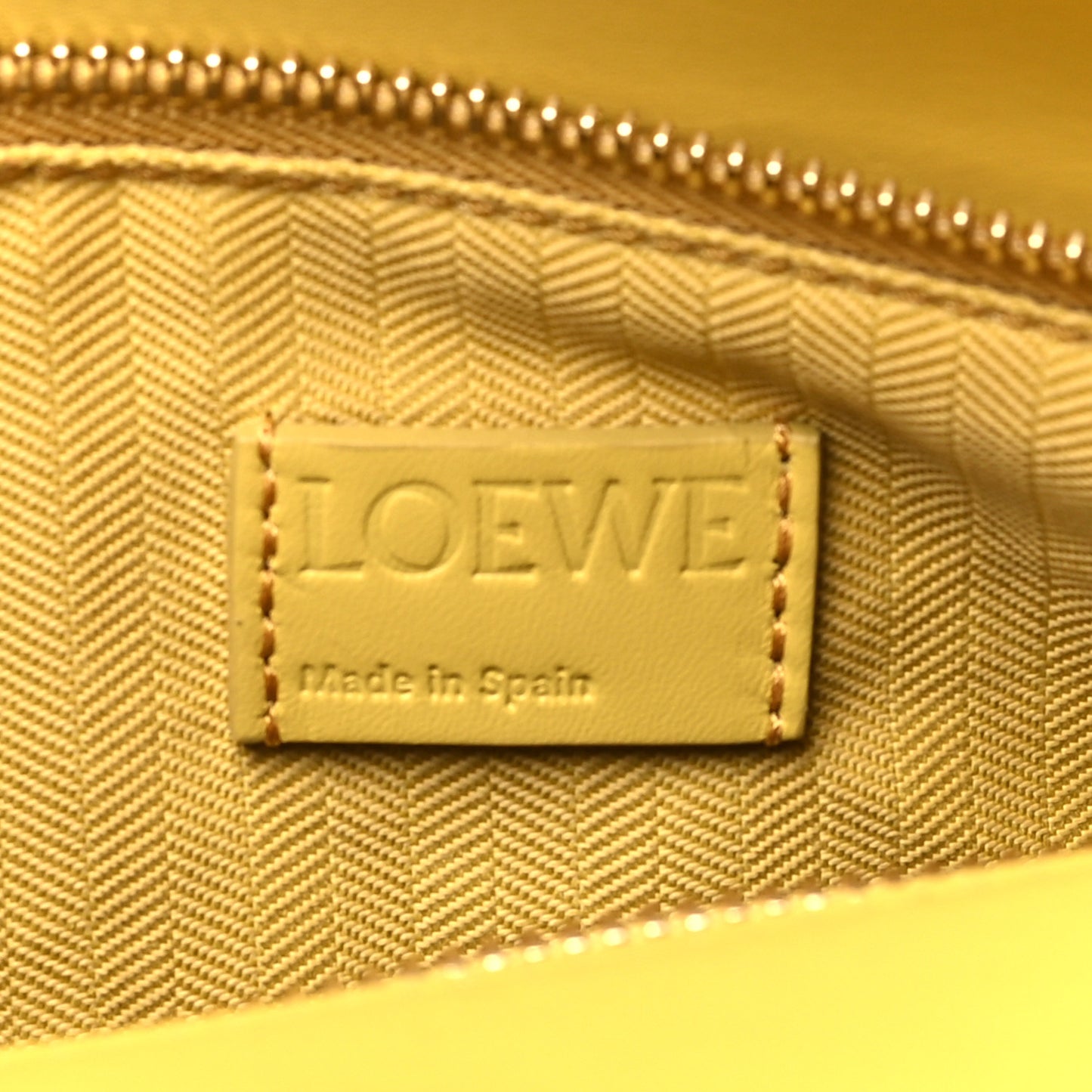 Satin Calfskin Monochrome Small Puzzle Edge Bag Pale Yellow Glaze