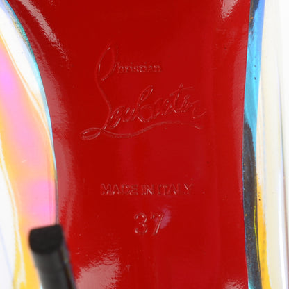 Christian Louboutin Debout Disco PVC Hologram 100 Pumps 37 Black Transparent 7 of 8