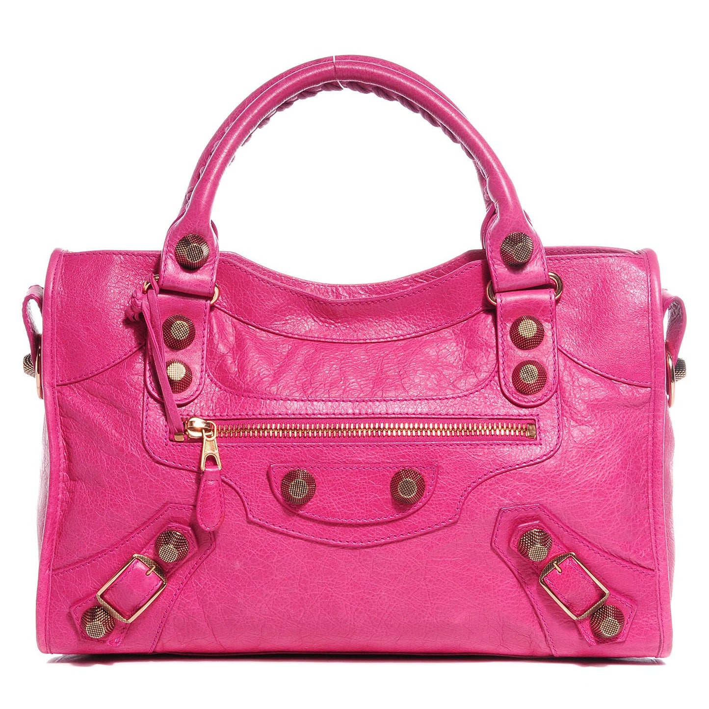 Agneau Giant 21 Rose Gold Hardware City Cyclamen Fucsia