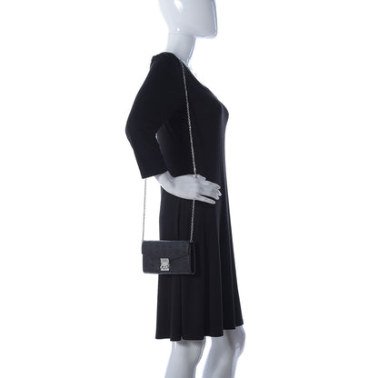 MCM Calfskin Ottomar Large Patricia Wallet On Chain Black 2 of 12