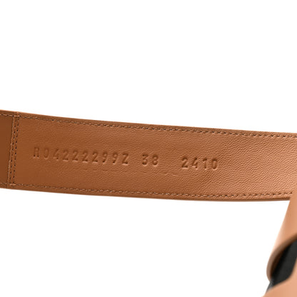 Hermes Calfskin Womens Chypre Sandals 38 Gold 7 of 10