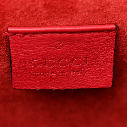 Gucci GG Supreme Monogram Suede Mini Dionysus Shoulder Bag Beige Ebony Vulcanic Red 6 of 12